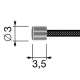 6306869 - Câble souple à embout cylindrique de CHS Pièces Détachées